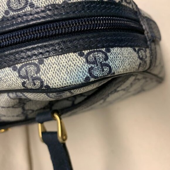 Vintage Gucci Navy GG Canvas Sherry Line Authentic Bag with COA - Picture 16 of 16